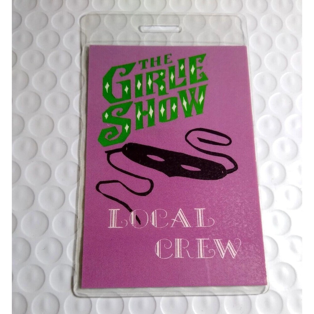 Madonna The Girlie Show Vintage Backstage Pass Original Pop Rock Music Laminated